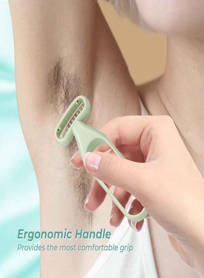 Abhaymart Armpit Hair Removal|Trimming and Hair Removal Body Razor for Women Razor for Armpit Hair Hair Removal Tool Manual Hair Shaver Body Hair Removal Tools (Pack Of 2) - Image 2